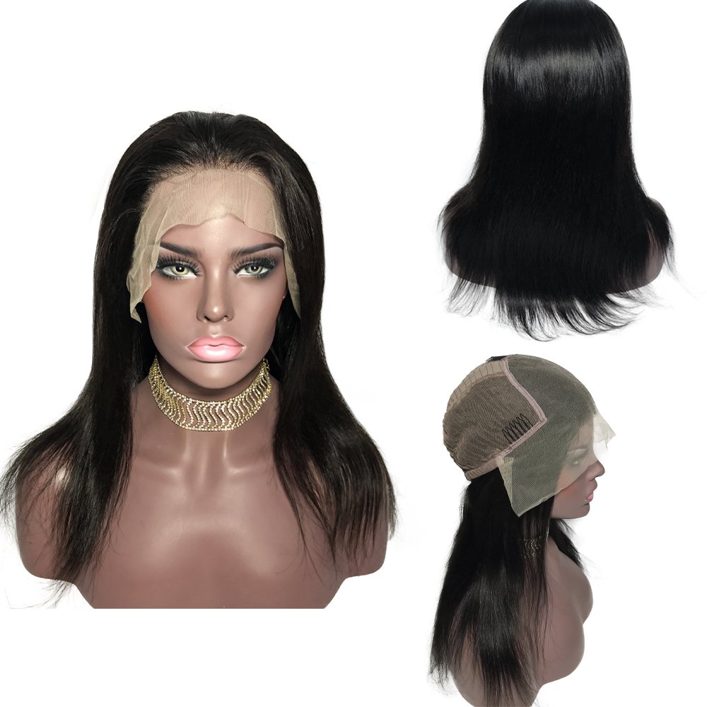 Hot Selling Glueless Lace Frontal Wig Vendors Wholesale Straight Brazilian HD Lace Front Wig Human Hair Wigs For Black Women