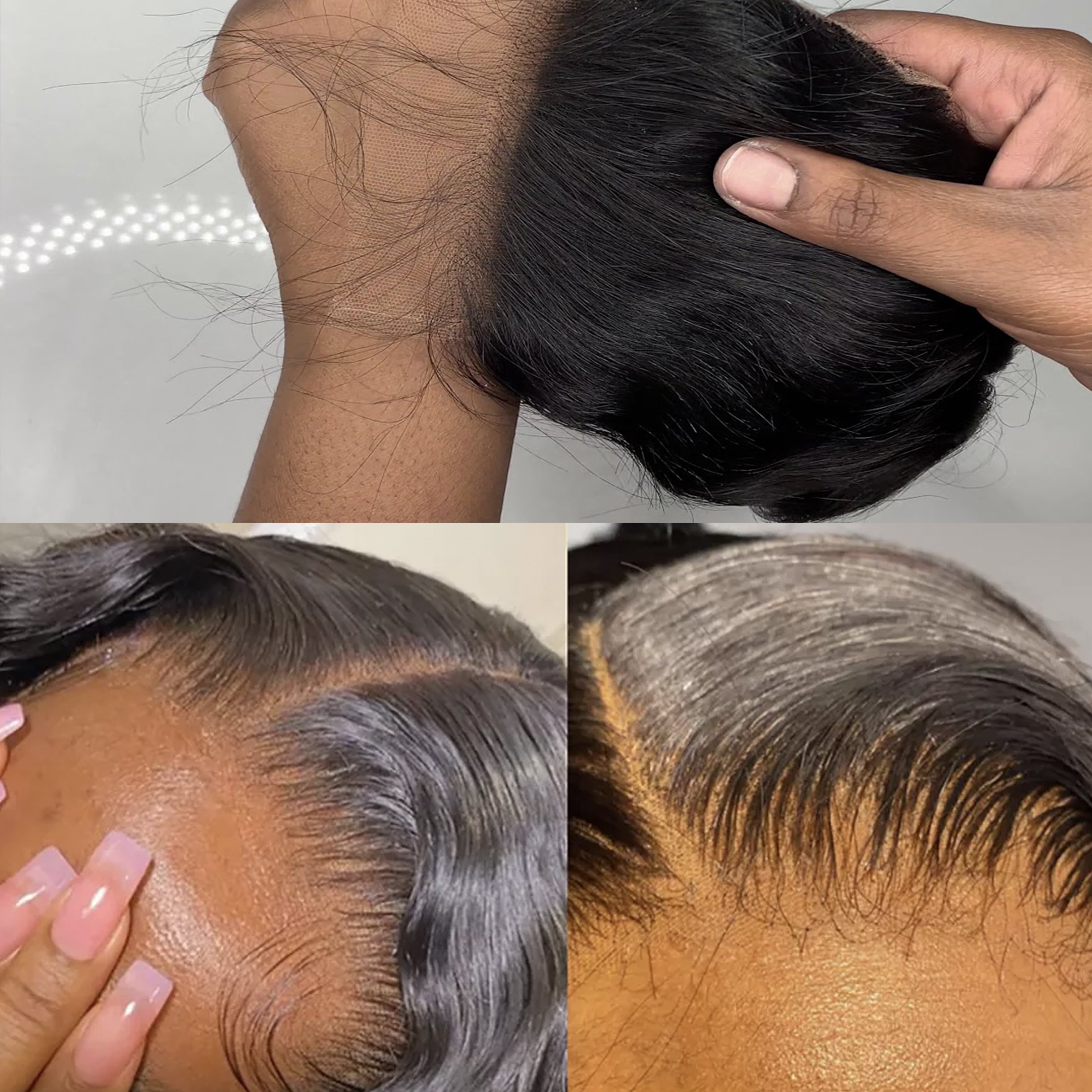 Hot Selling Glueless Lace Frontal Wig Vendors Wholesale Straight Brazilian HD Lace Front Wig Human Hair Wigs For Black Women