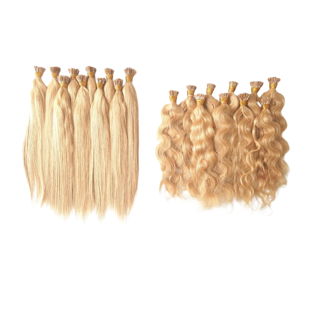 Indian Exporters Sell Double Drawn ITIPS Hair Bundles Human Hair Extensions with Natural Straight & Wavy Styles at Low Prices