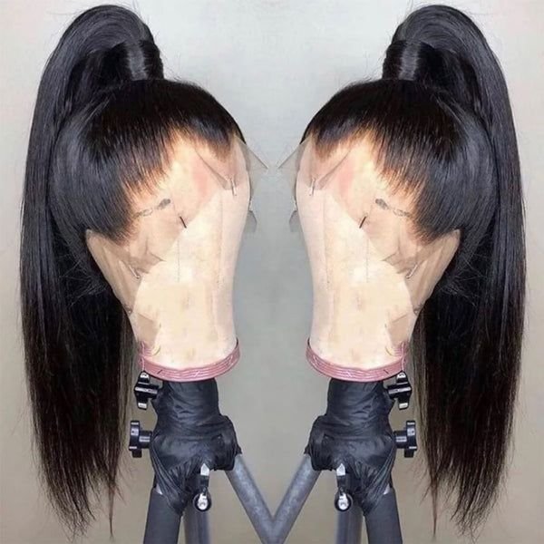 Wholesale Glueless Lace Front Wigs Straight Human Hair Wigs 30 Inch 13x4 Lace Frontal Wigs 180% Density