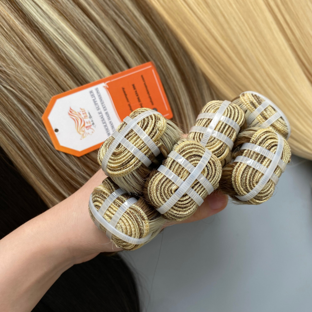 Wholesale Factory Price Human Hair No Mix Synthetic No Lice Natural Color Bone Straight Weft Hair Extensions