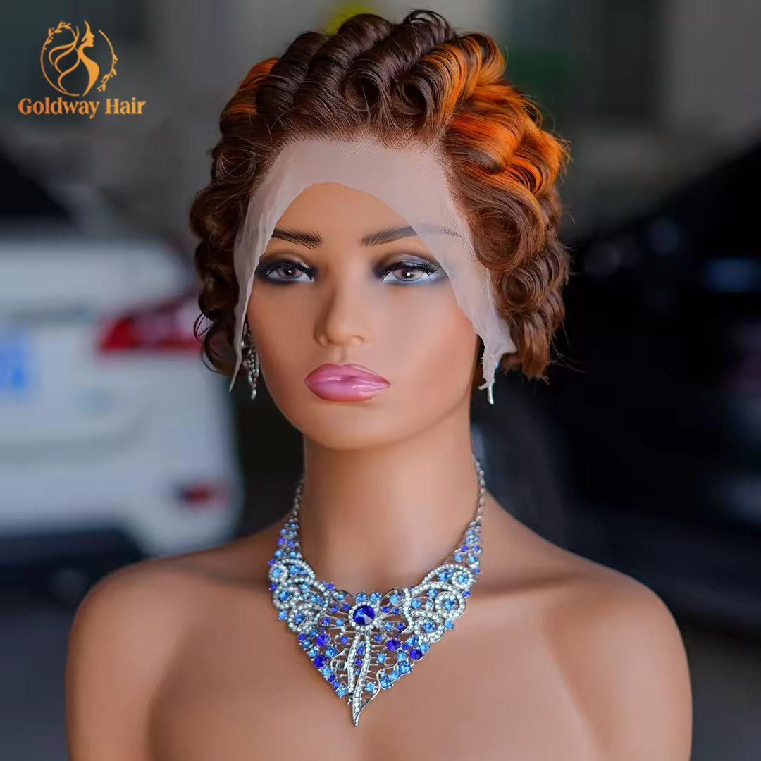 Pixie Cut Wigs 13x4 Lace Front Closure Short Wigs Human Hair Pre Plucked Brazilian Virgin Hair Glueless Lace Wigs for Woman