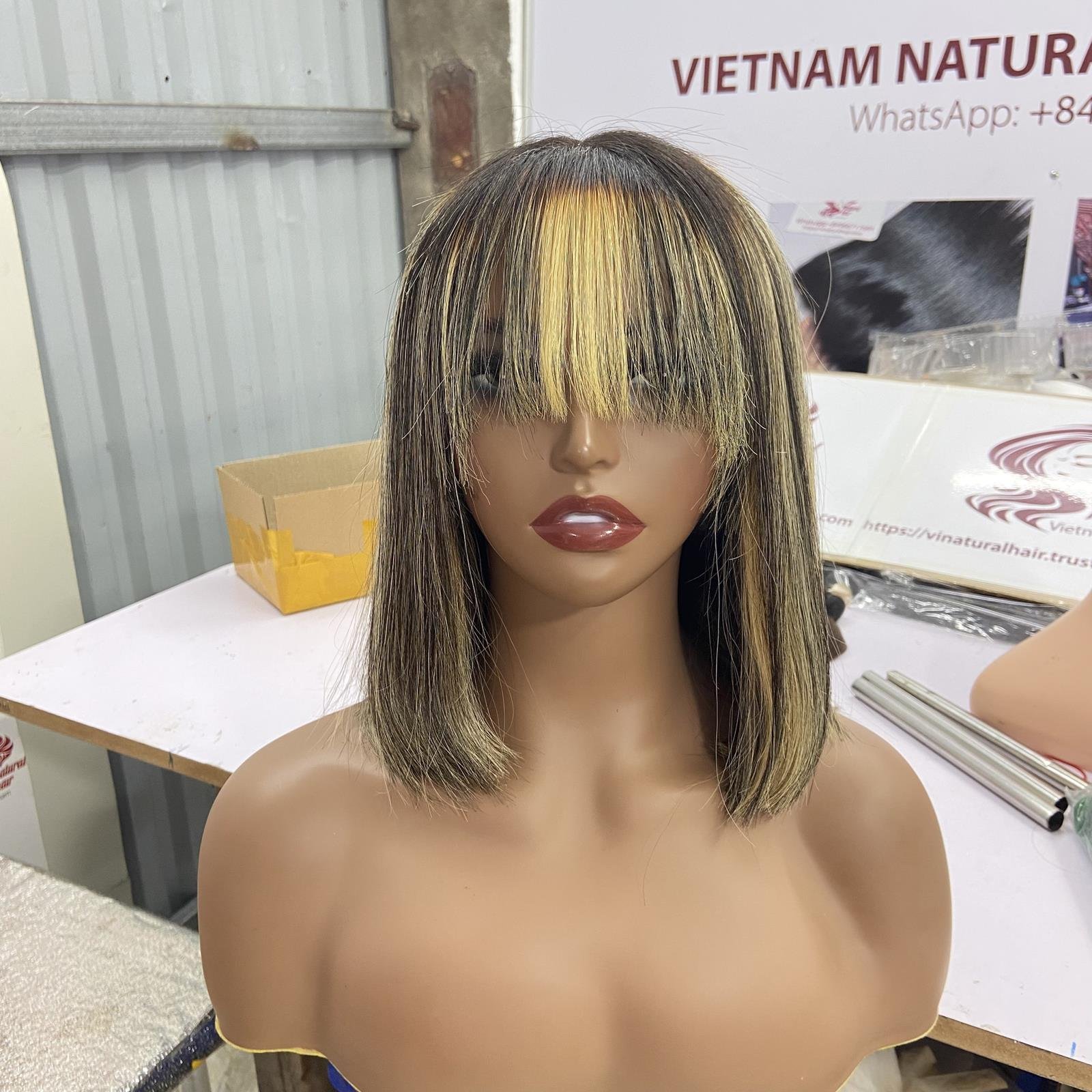Mix Color Hair Full Lace Wig Virgin Vietnamese Human Hair Wigs 360 Full Lace Glueless Hd Lace Front Wigs For Black Women
