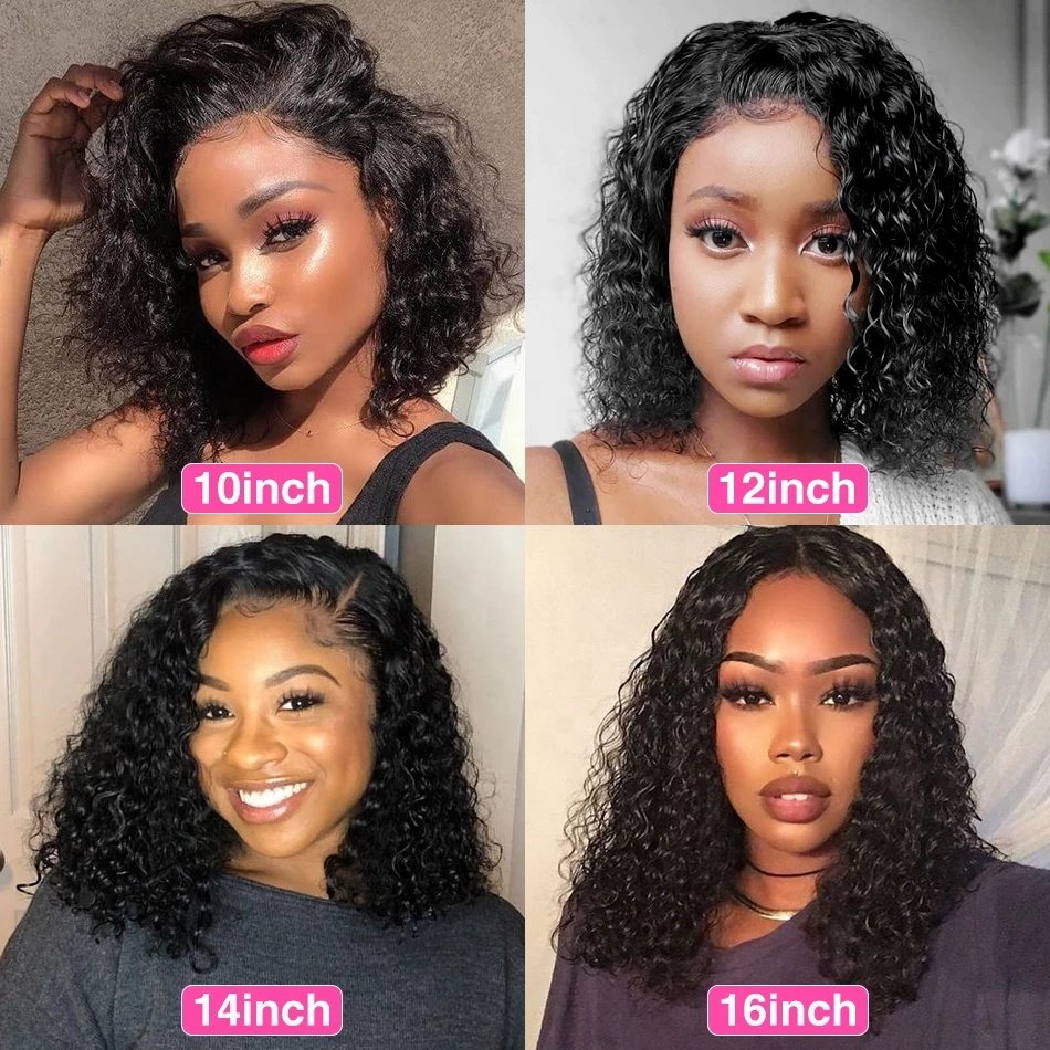 Wholesale Short Curly Bob Wig Pre Pluck Hd Lace Closure Human Hair Wigs Raw Cambodian Hair Short Human Hair Wigs for Black Women