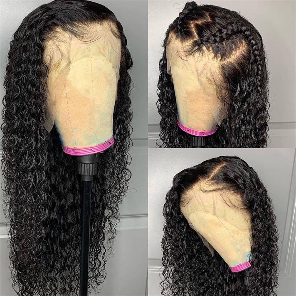 kinky Curly Wig Human Hair Lace Front Brazilian Virgin Hair Full Lace Human Hair Wig For Black Women Vendors Hd Lace frontal Wig