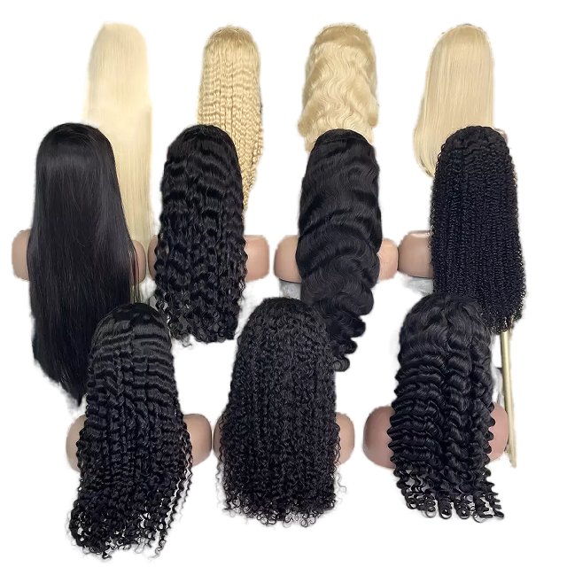 Pre Pluck HD Transparent 13x4 13x6 360 Full Lace Frontal Wigs Virgin Brazilian Glueless Human Hair Wigs