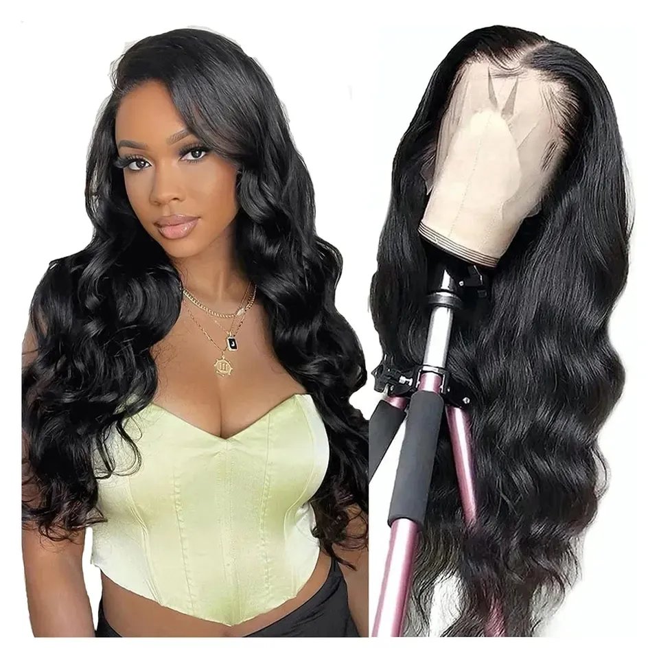 Pre Pluck HD Transparent 13x4 13x6 360 Full Lace Frontal Wigs Virgin Brazilian Glueless Human Hair Wigs
