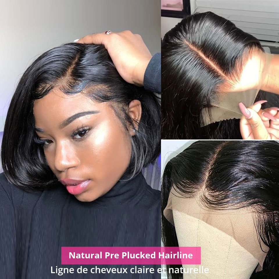 Wholesale Brazilian Cuticle Aligned Natural Pixie Cut Short Lace Front Full Lace Human Hair Wigs For Black Women