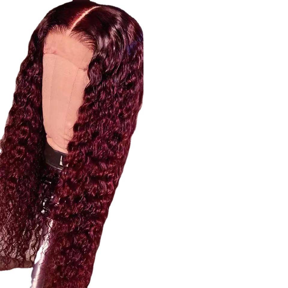 European and American wig African curly wine red corn hot camlet cover a manufacturer spot