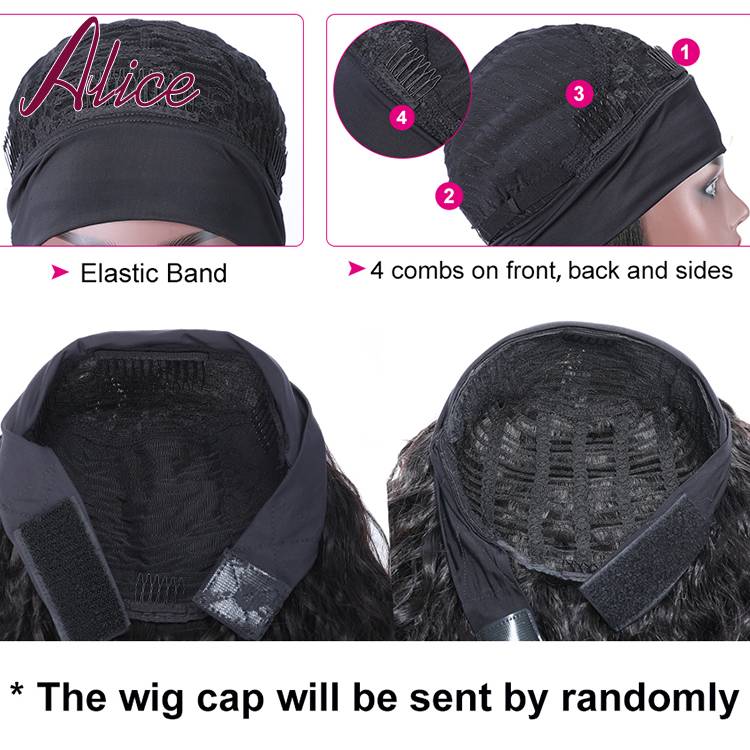 Alice Water Wave Human Hair Wig Headband Wig for Black Women