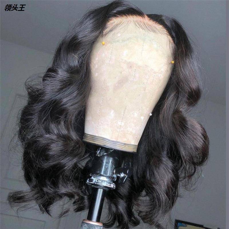 European and American dyed wig Fashion ladies medium curly hair in long curls of wave micro -curly fibrous wig customization