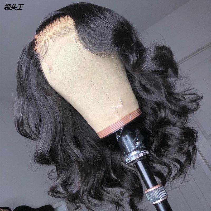 European and American dyed wig Fashion ladies medium curly hair in long curls of wave micro -curly fibrous wig customization