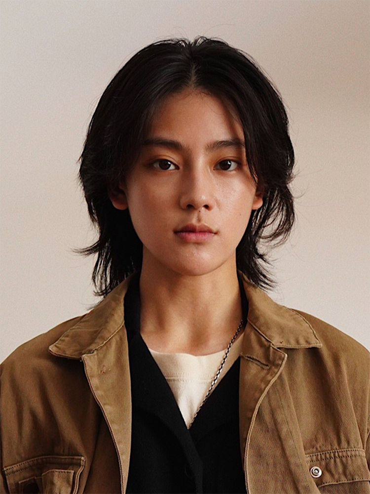 Wolf tail wig Men's short hair net red catfish head Korean version of handsome short straight hair personality, fashion natural simulation full set