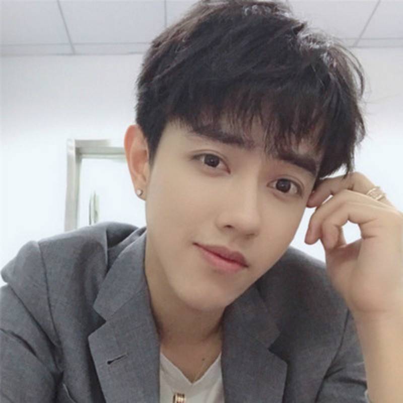 Wig Men's Small Saucer New Products Handsome Men's Texture Short Hair Fluffy Face Fiber Hand Hand Manufacturers