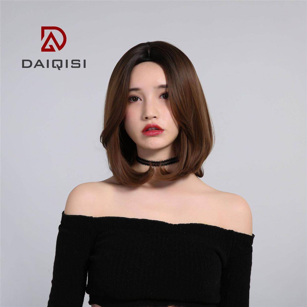 Ou Shuo's short hair female short hair fluffy natural buckle shawl curly curls in the whole wigs and no bangs
