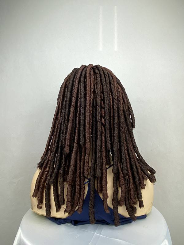 African dirty braid, thunder ghost African DJ singer stage spiral rolling long hair street dance rock bar ball to send net