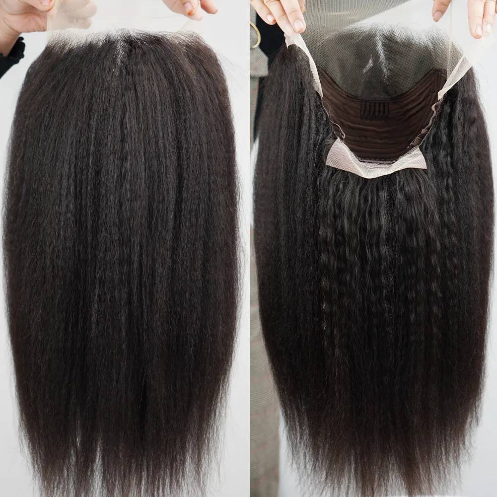 European and American cross -border LACE CLOSURE WIGS CURLY 100% Human Hair 13*4