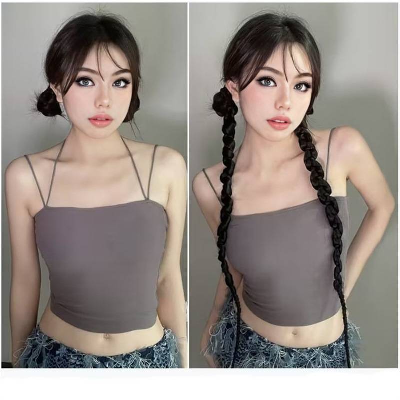 Wig women's long hair twisting braid double ponytail European and American boxing braids