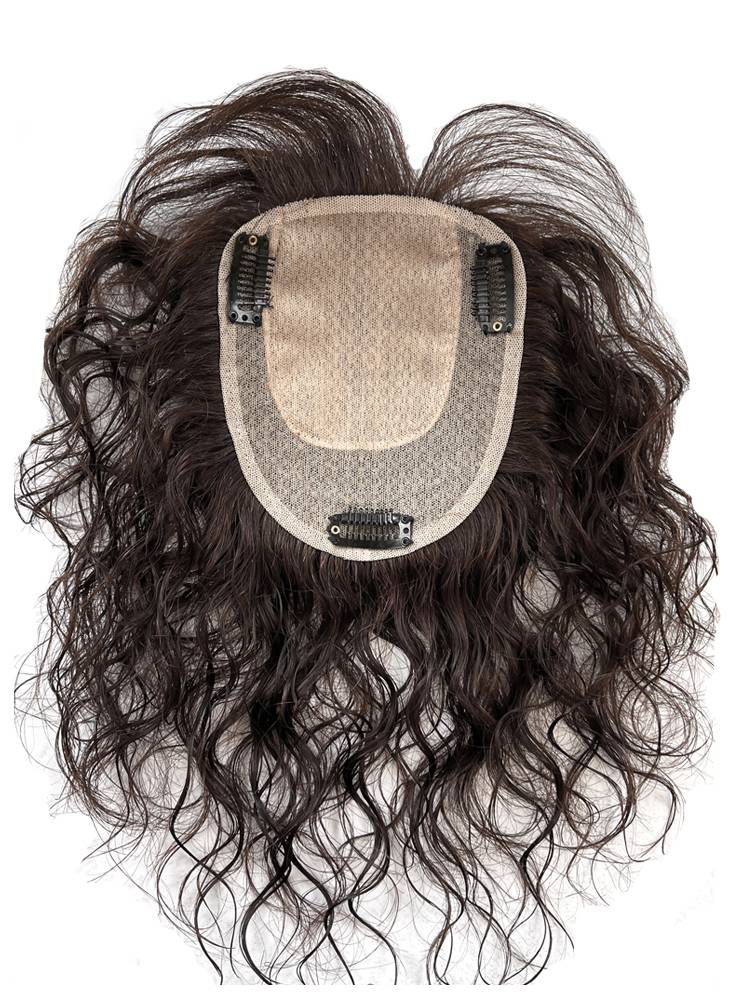 The hair on the top of the head cover the white hair and add a real -life hair curly hair, the big scalp, the scalp puff puff bulk wool roll