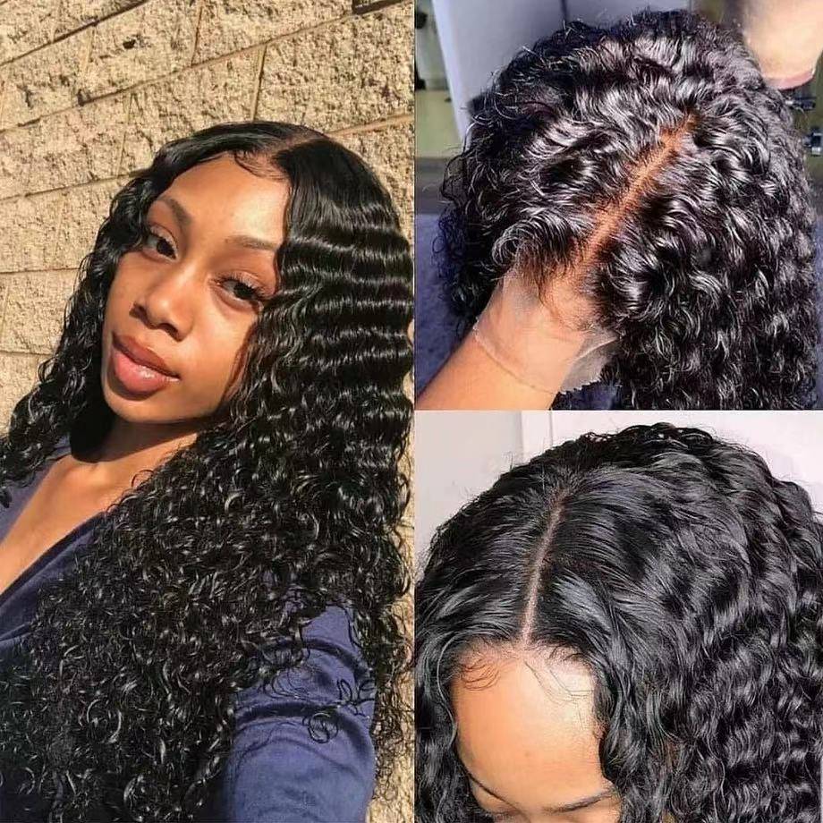 Factory spot African wig European and American cross -border long curly hair Divide corn hot black curly hair support for agent hair