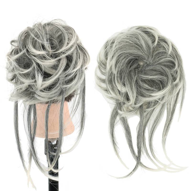 Cross -border wigs Long Beard Fluffed Naturally Female Headpot Hair Wanzi Hair Hair Bun Hair Bun