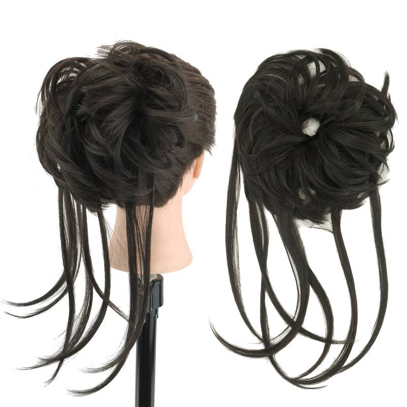 Cross -border wigs Long Beard Fluffed Naturally Female Headpot Hair Wanzi Hair Hair Bun Hair Bun