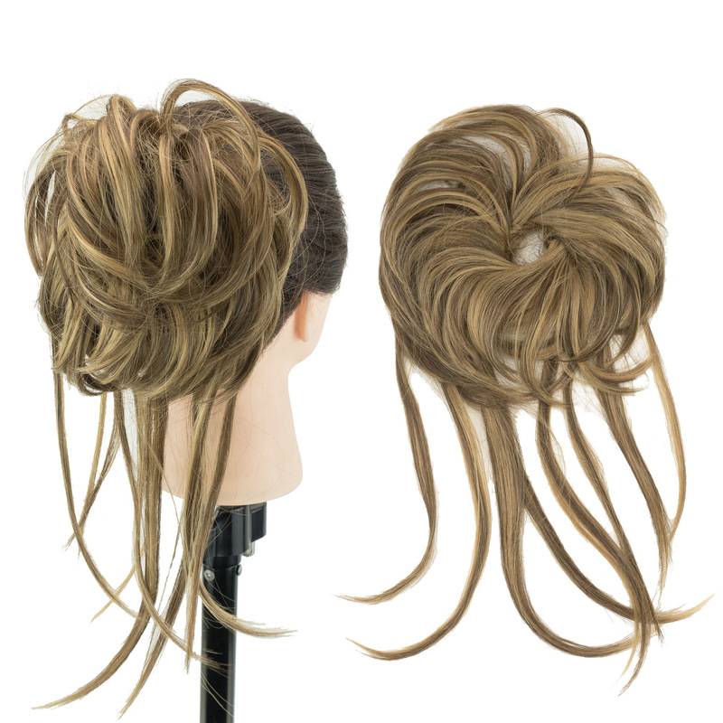 Cross -border wigs Long Beard Fluffed Naturally Female Headpot Hair Wanzi Hair Hair Bun Hair Bun