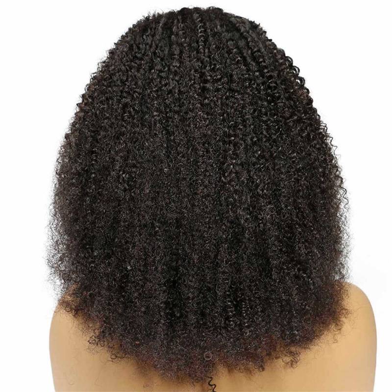 Wigs of European and American ladies black African scroll explosion head mid -length hair wigs of hair short curly hair