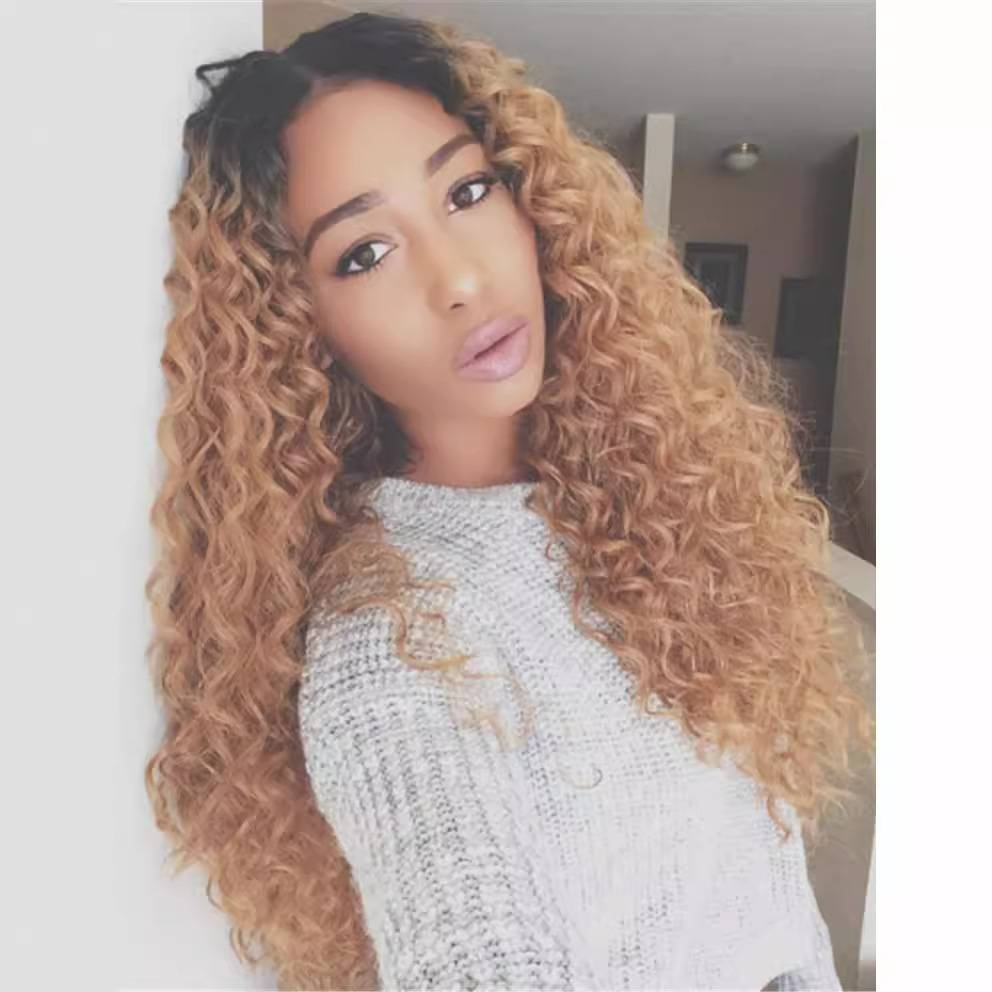 Wigs of wigs come from ladies in Europe and America sample chemical fiber Africa can set up wigs to be fixed