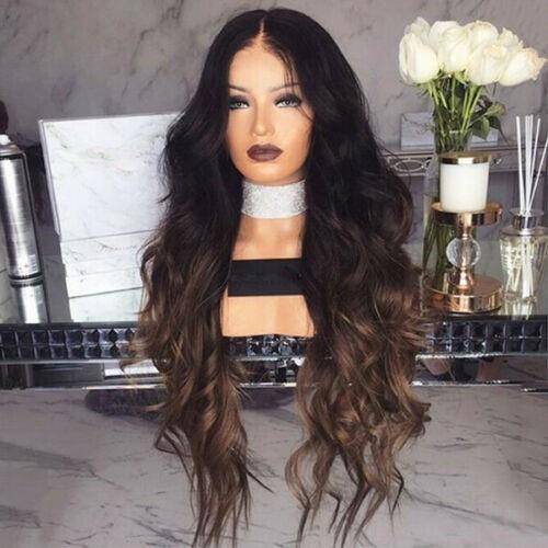 Factory direct sales wig Factory wig new European and American wig girl gradient long curly rose net