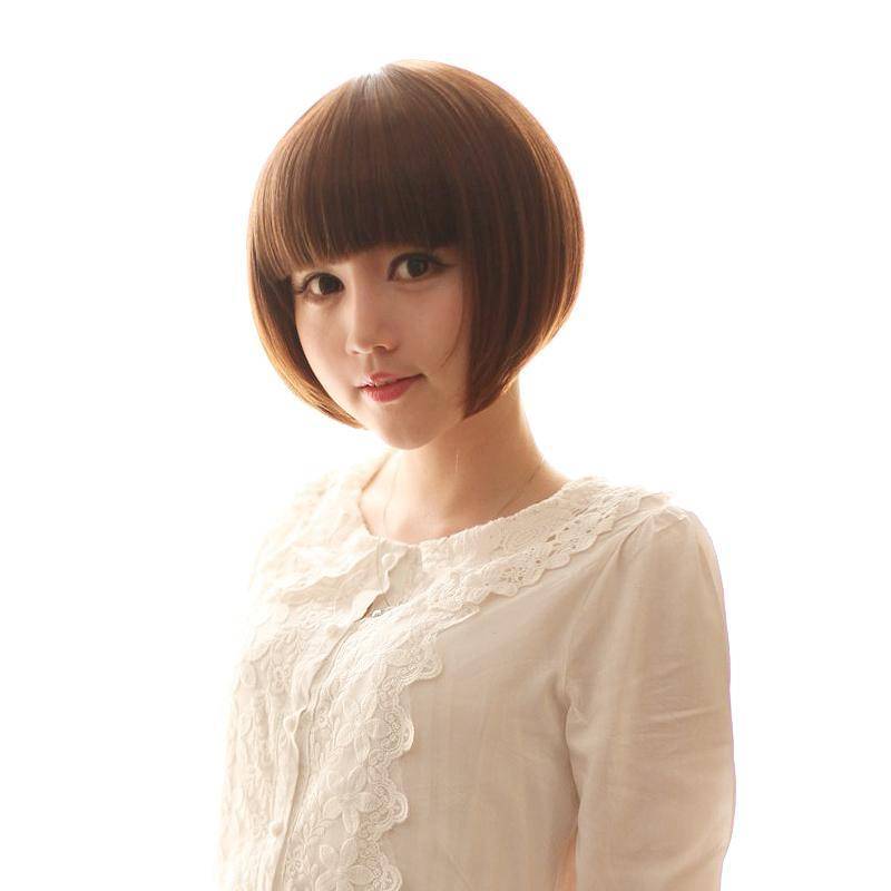 Fashionable temperament bobo hair short hair, handsome, handsome bangs buckle short -haired student wave wig