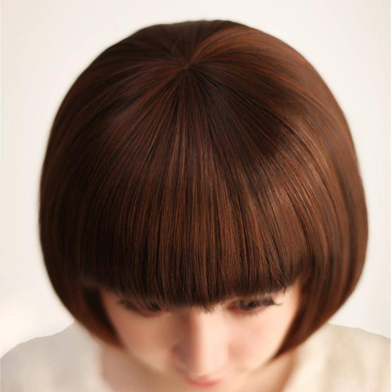 Fashionable temperament bobo hair short hair, handsome, handsome bangs buckle short -haired student wave wig
