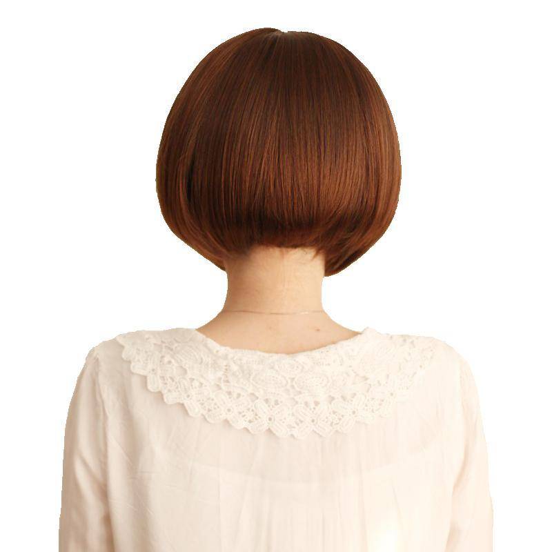 Fashionable temperament bobo hair short hair, handsome, handsome bangs buckle short -haired student wave wig