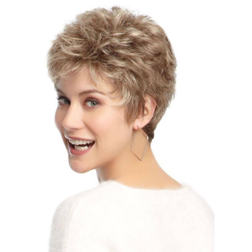 Supply of good quality wig short hair Women hairstyle White people love European and American wig sets hot -selling customization