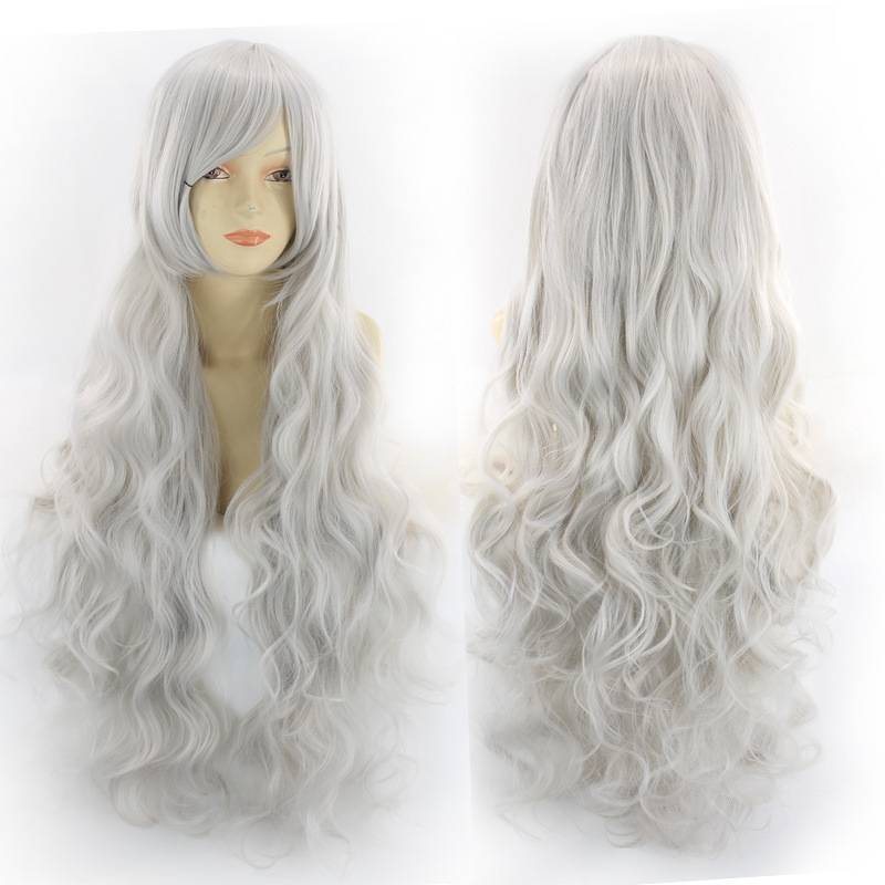 Wig European and American ladies big wave long curly hair 80cm color wig Multi -use anime cosplay fake hair