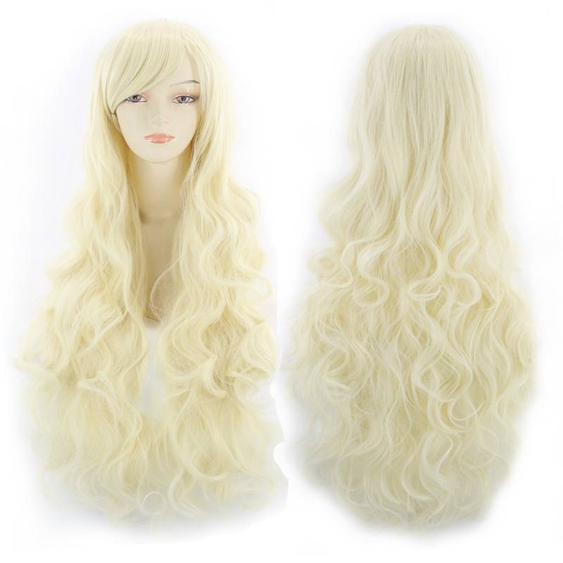Wig European and American ladies big wave long curly hair 80cm color wig Multi -use anime cosplay fake hair
