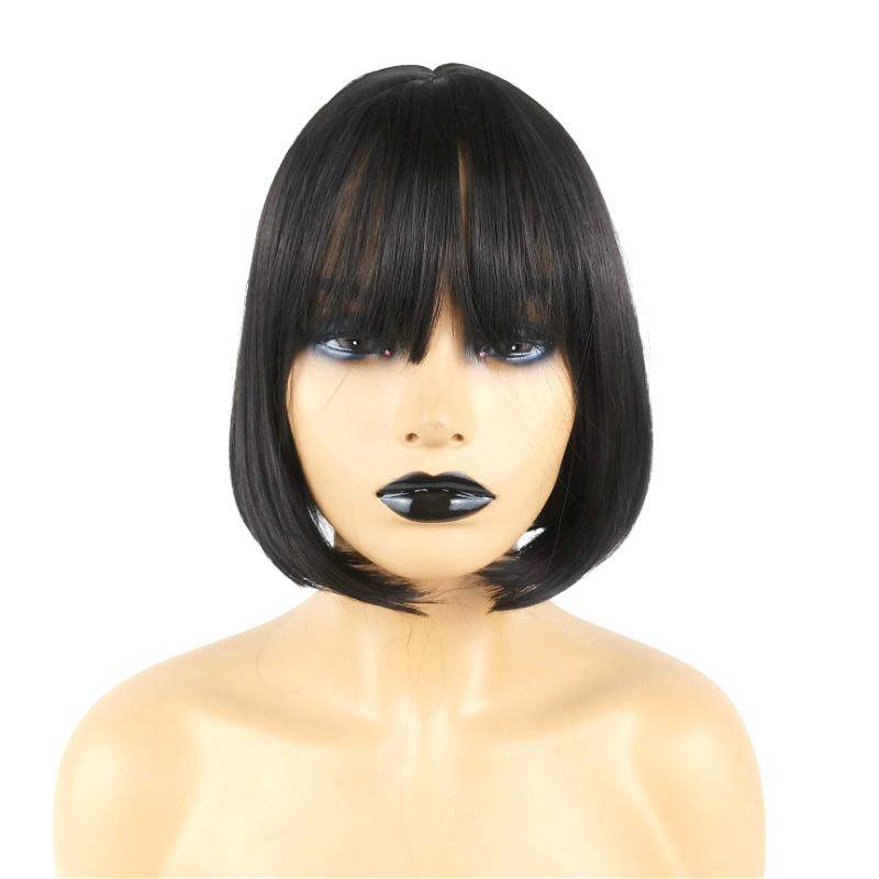 European and American wig BOBO wig female Qi Liu Haipo head short straight hair chemical fiber wigs overseas delivery supply