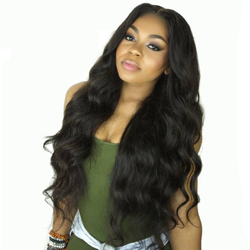 The new products are divided into large wave long curly hair wigs of fluffy black long hair European and American ladies African chemical fibrous hood
