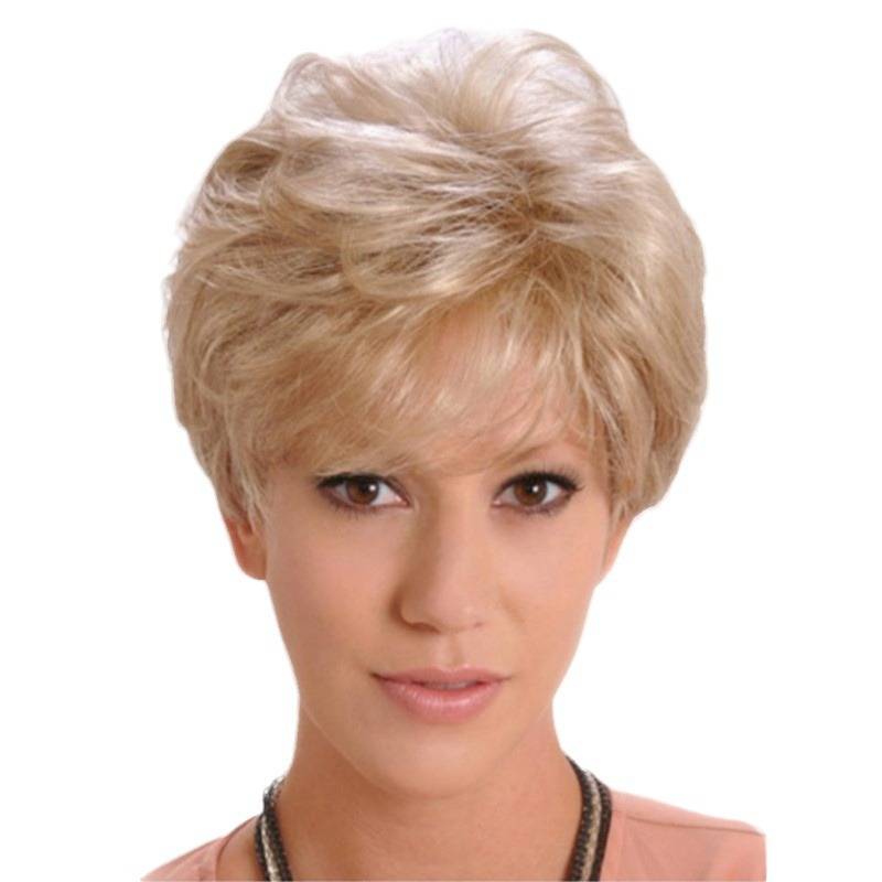 Cross -border e -commerce European and American wigs female short straight hair fluffy curly hair sleeve women's speed sales new products wigs