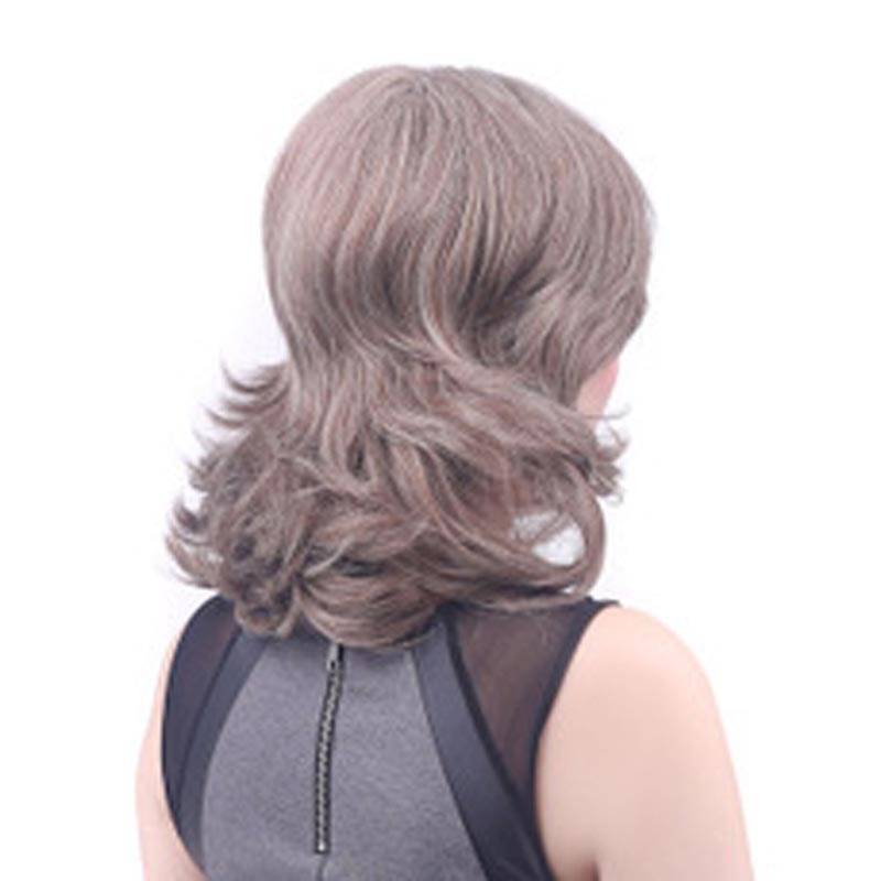 European and American rigid head sleeve chemical fiber short ladies curl head cover wavy rolled roller headset spot