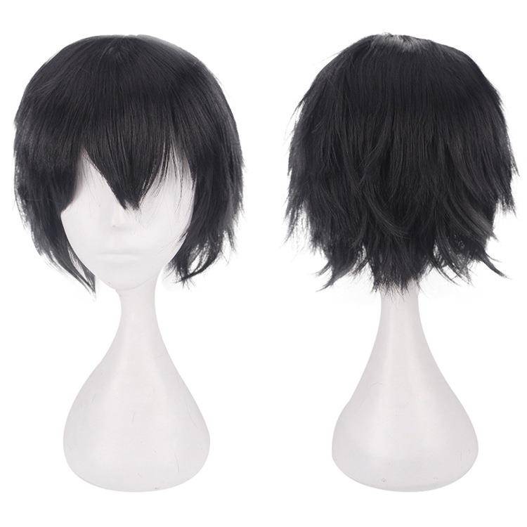 European and American COSPLAY animation wig universal colorful original bedroom anti -warming men's short hair and anti -warming model