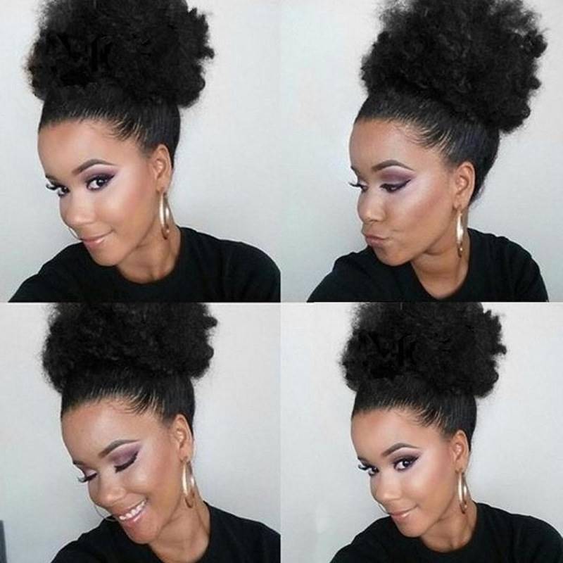 Direct selling Kinky hairpin African wigs and high -temperature silk wig fluffy explosive hair bag