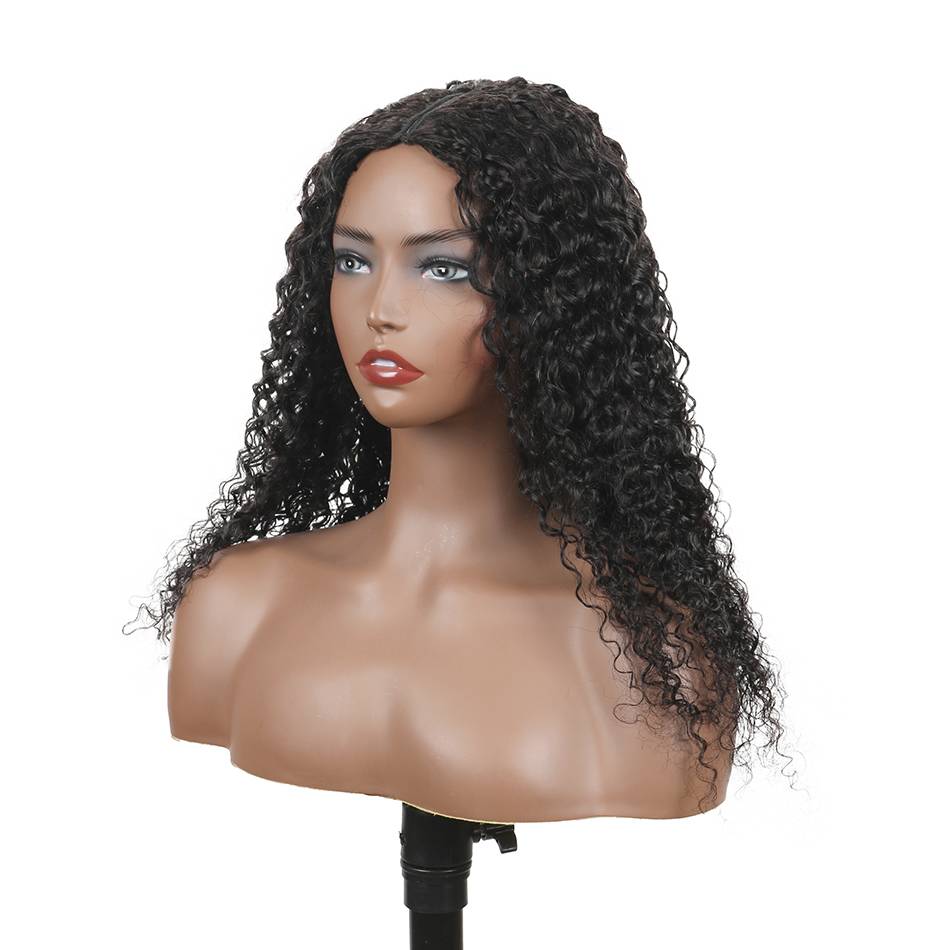 V-PART V-type wig Exit Cross-border Malaysian Human Hair Wigs Wig
