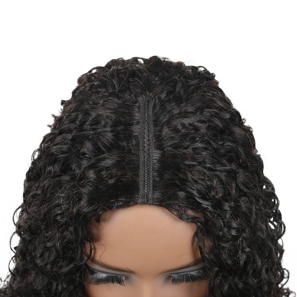 V-PART V-type wig Exit Cross-border Malaysian Human Hair Wigs Wig