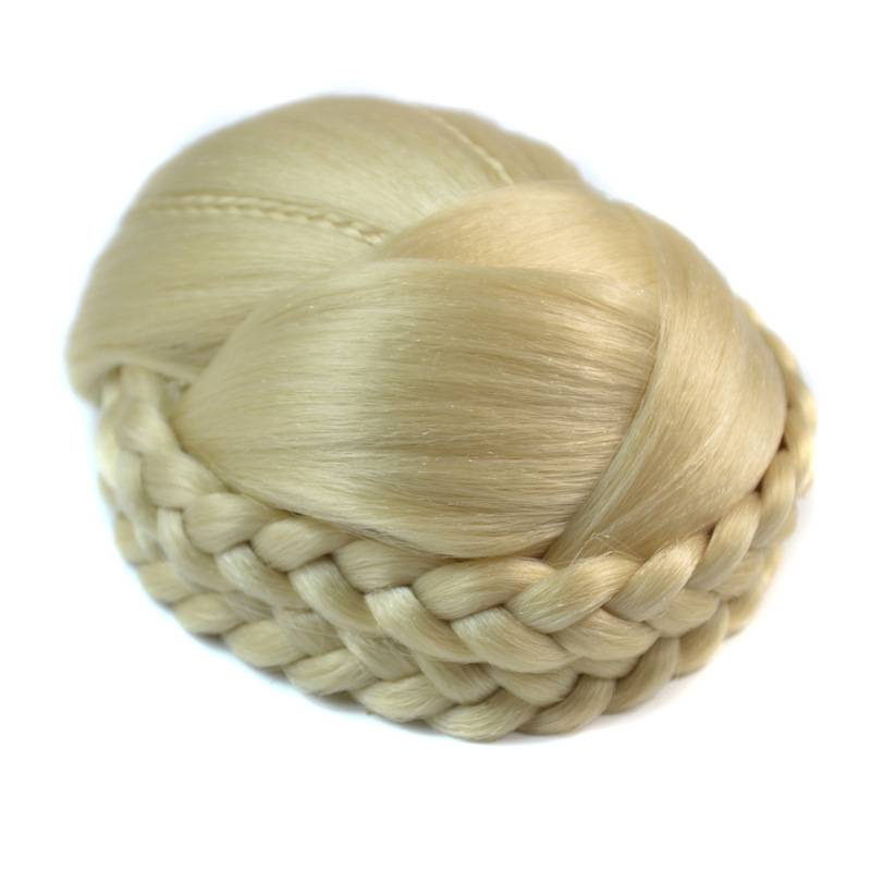 J-36-2-2 model 613# Mi white hair buns Bao Bao European and American fake hair bun double braid hair bun
