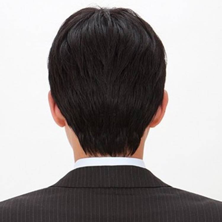 Men's wig European and American fashion handsome short straight hair fluffy texture men short hair chemical fiber wigs overseas hair