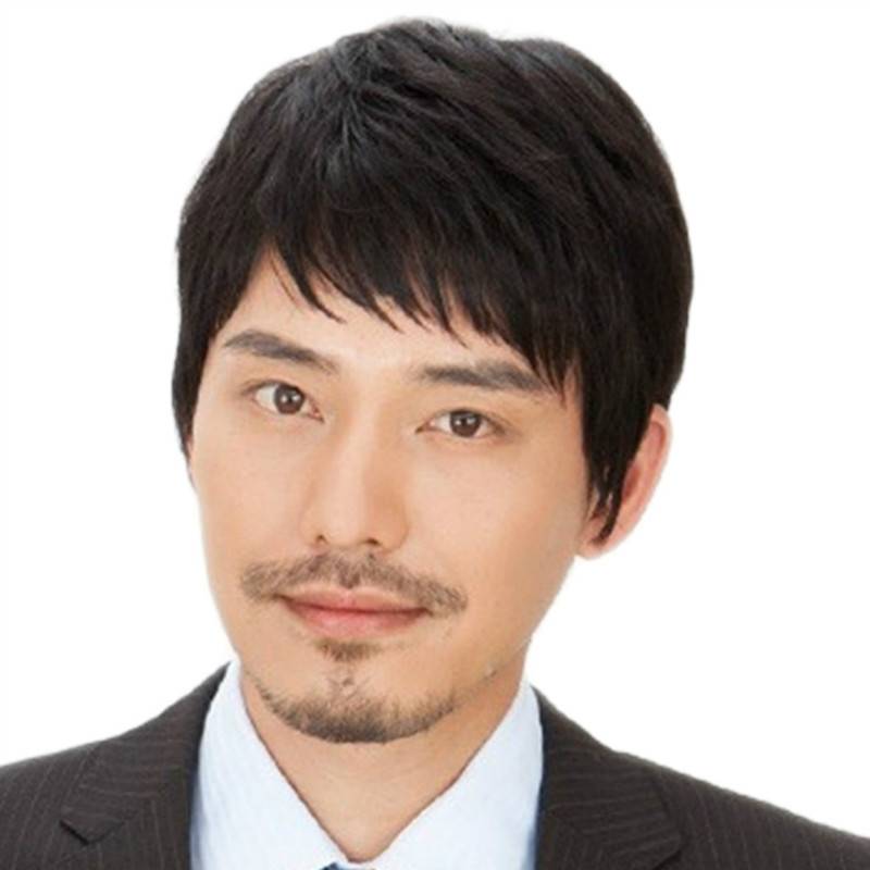 Men's wig European and American fashion handsome short straight hair fluffy texture men short hair chemical fiber wigs overseas hair