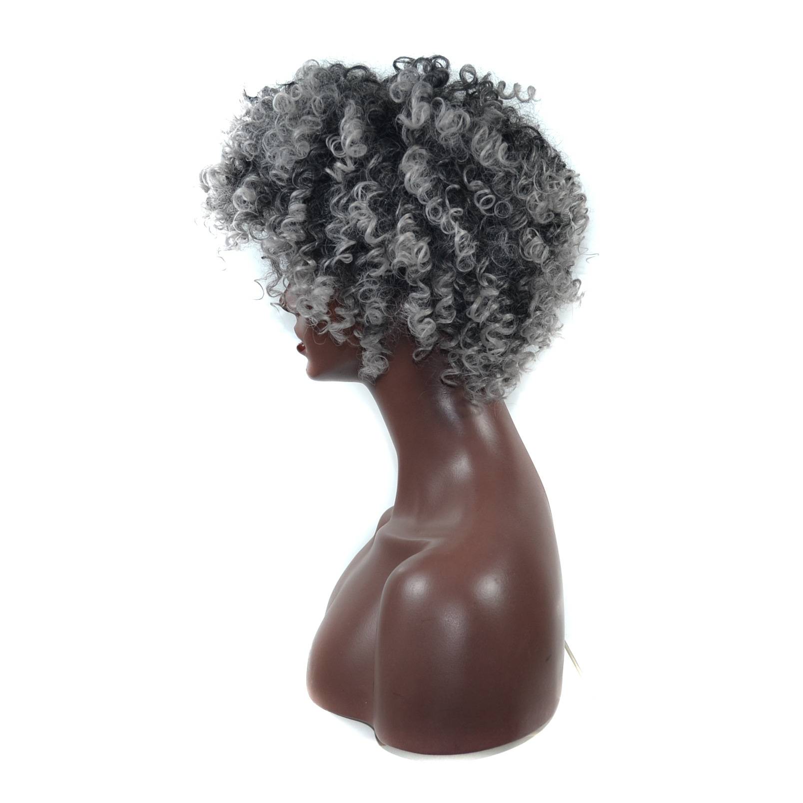 Wig head cover Ladies Gradient screw curls short short fluffy small curly hair fibrous cotton
