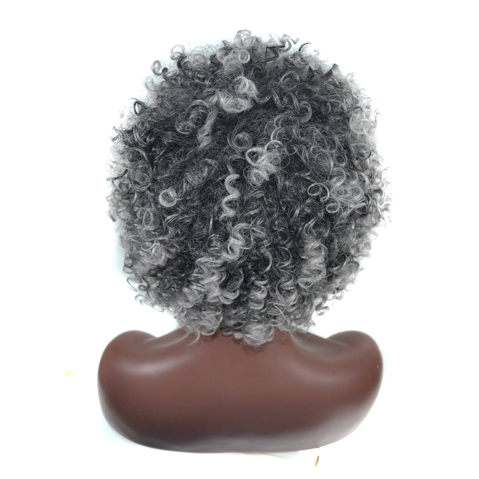 Wig head cover Ladies Gradient screw curls short short fluffy small curly hair fibrous cotton