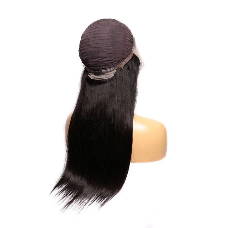 Xuchang real hair in front of the lace long straight hair wig full -header can be stamped 10A 13*4 LACE WIGS
